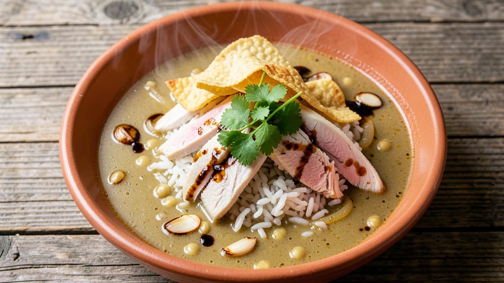 Authentic Mexican Chicken and Rice Soup Recipe: Spiced Tortilla-Stripped Topping Magic