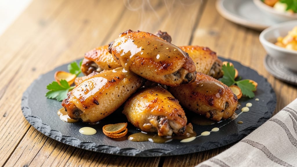 Baked Chicken Wings Gravy Recipe: Velvety Pan Sauce With Crispy Edges