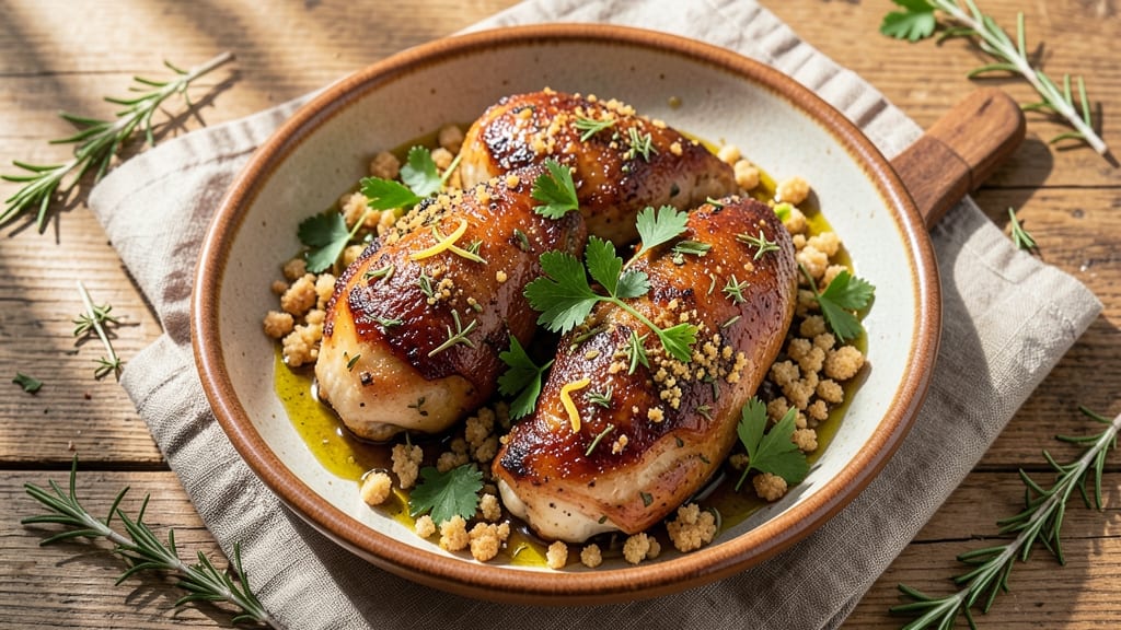 Baked Chicken Hearts Recipe: Crispy Herb-Crusted Bites with Tender Centers