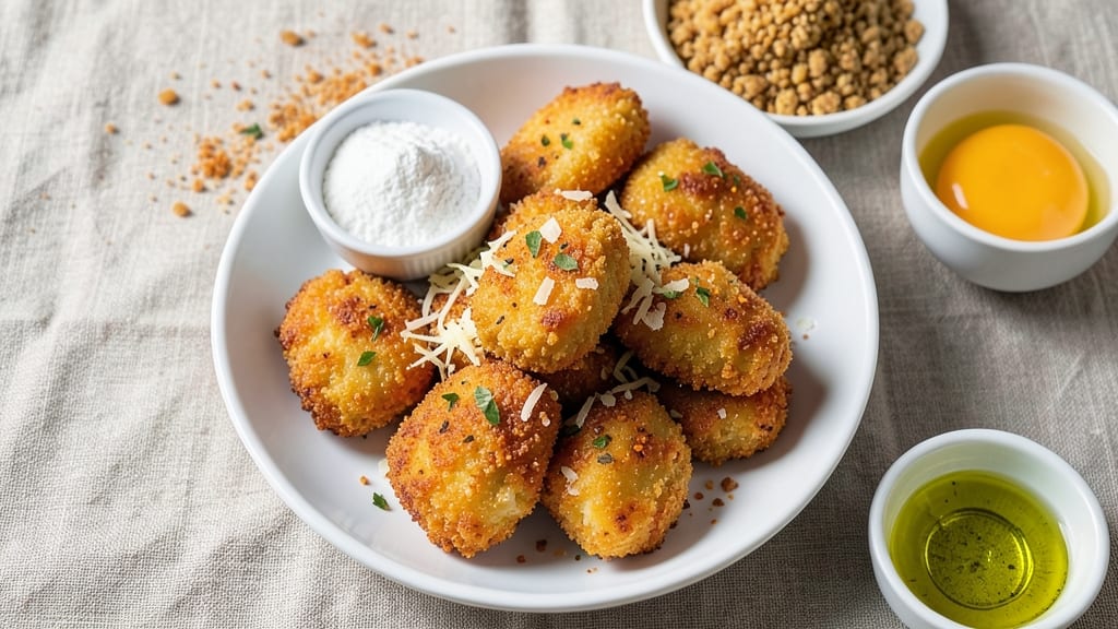 Baked Parmesan Chicken Nuggets Recipe: Crispy Breadcrumbs and Melty Cheese Magic