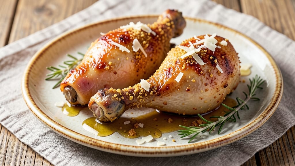 Baked Whole Chicken Legs Recipe: Crispy Parmesan Crust with Foil-Locked Juiciness