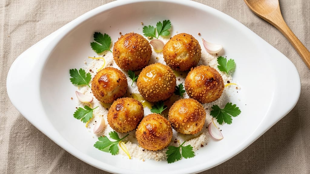 Baked Chicken Balls Recipe: Crispy Parmesan Shells With Foil-Sealed Juiciness