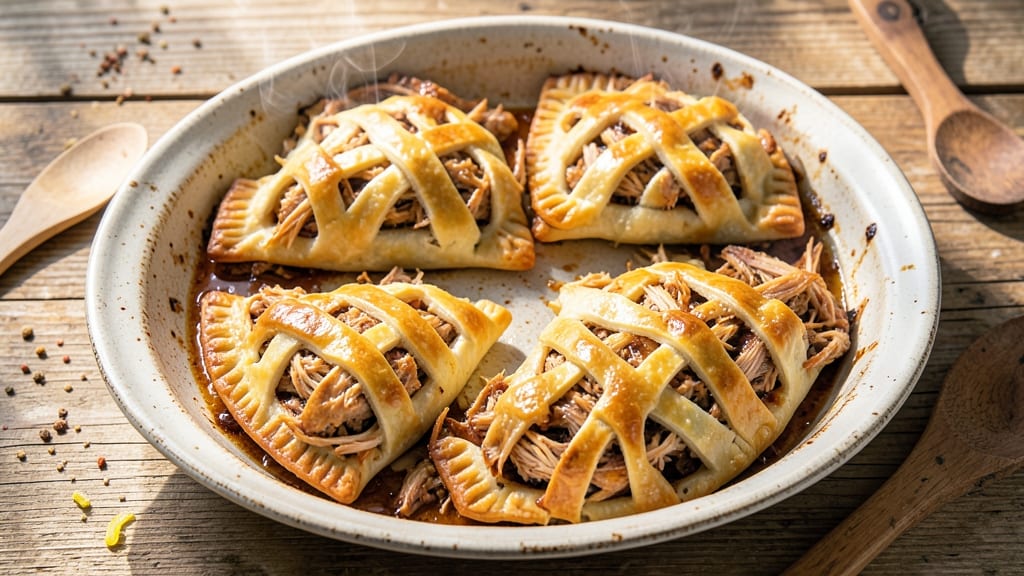 Baked Chicken Empanadas Filipino Recipe: Flaky Pastry Hugging Juicy Chicken