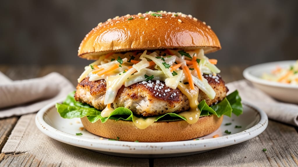 Baked Chicken Salad Sandwich Recipe: Crispy-Crusted Layers With Creamy Herb Dressing