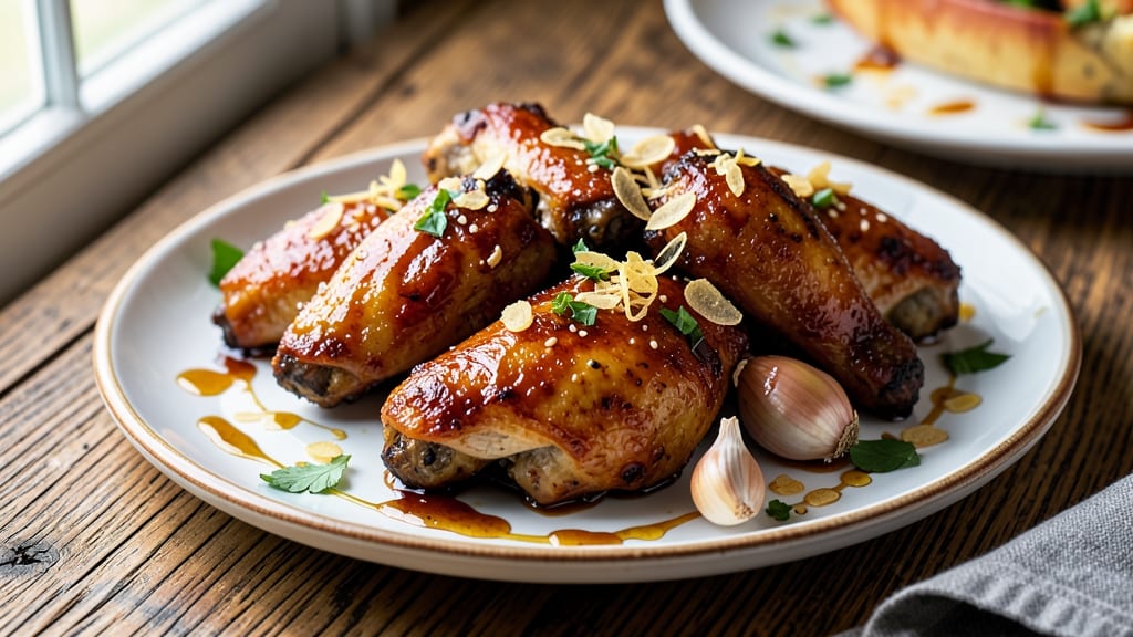 Baked Chicken Wings With Honey Soy And Ginger Marinade Recipe: Glossy Caramelized Crunch With Zesty Bite