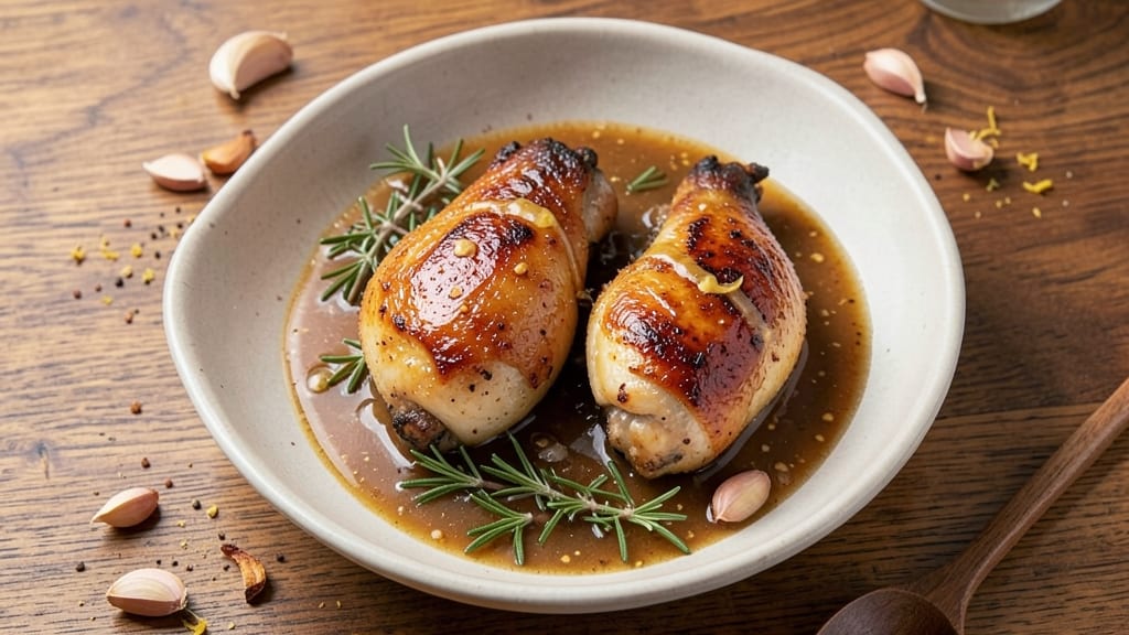 Baked Chicken Thighs With Gravy Recipe: Pan-Sauced Richness and Dumpling Comfort