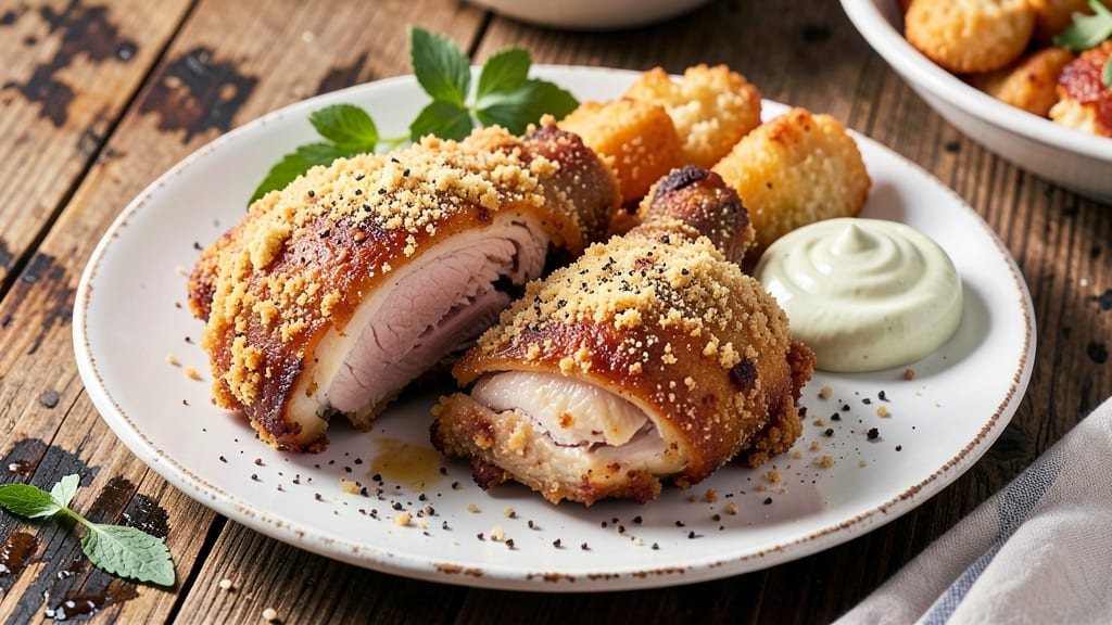 American Southern Fried Chicken Recipe: Crispy Parmesan Crust With Foil-Sealed Juiciness