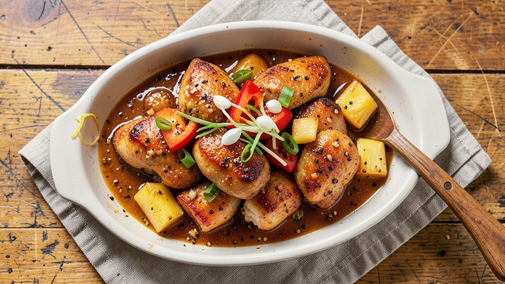 Baked Sweet and Sour Chicken Recipe: Honey-Soy Glaze That Caramelizes to Sticky Perfection