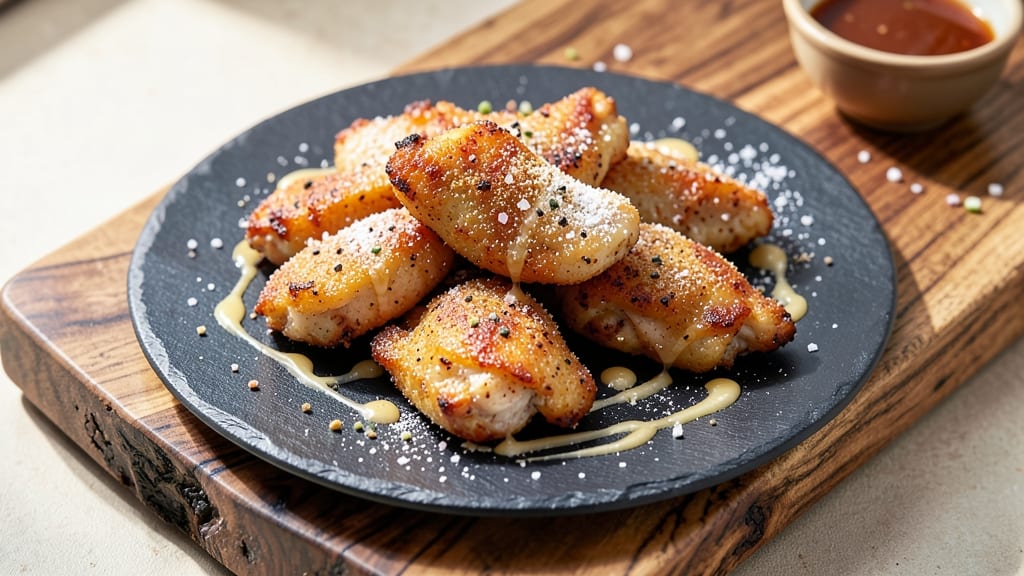 Baked Chicken Wing Dings Recipe: Crispy Parmesan Crunch Meets Gooey Cheese