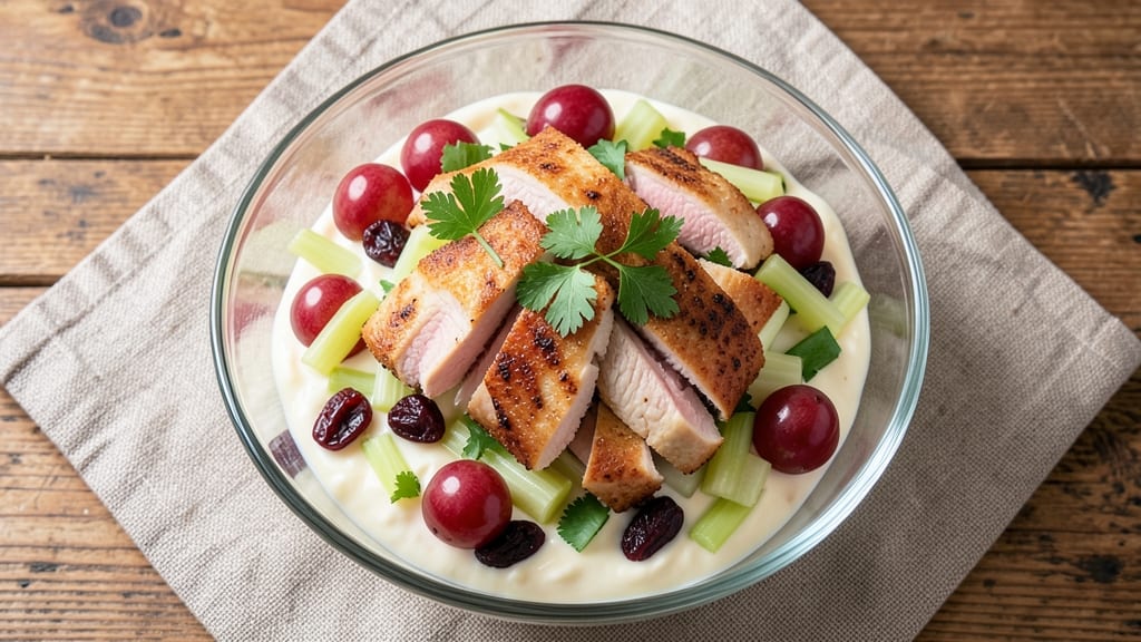 Copycat Chick-Fruity Fran Chicken Salad Recipe: Crisp Celery Crown Over Vanilla Bean Bliss