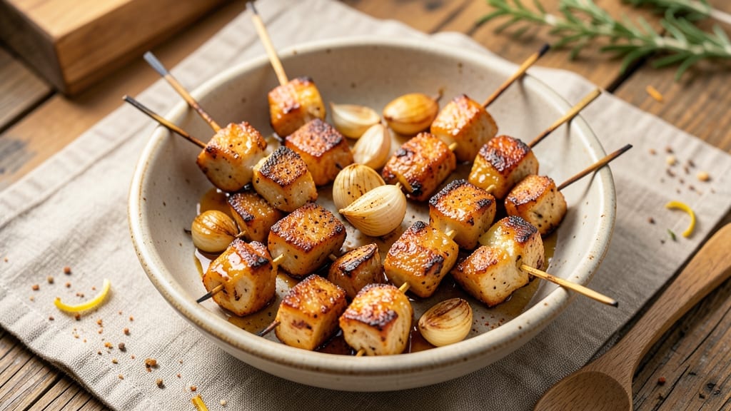 Air Fried Chicken Skewers Recipe: Smoky Garlic Marinated Bites in 20 Minutes