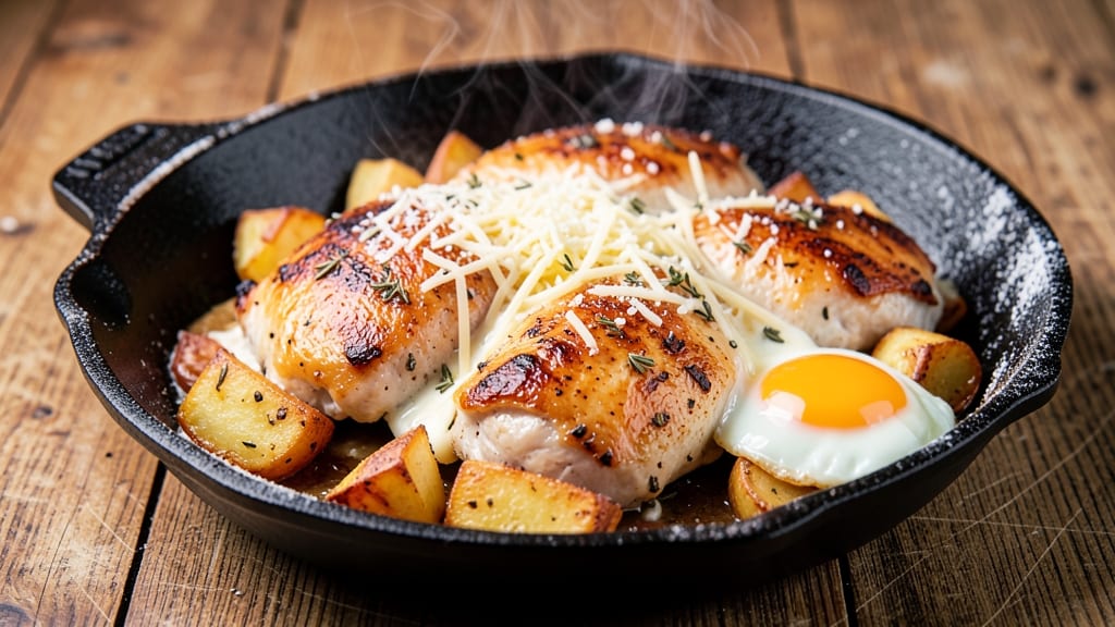 Applebee's Sizzling Chicken Skillet Recipe: Crispy Parmesan Crunch Over Juicy Tomato Sauce