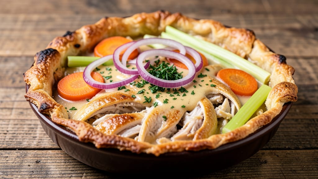 Authentic Chicken Pot Pie Recipe: Flaky Crust and Savory Dumpling Secrets
