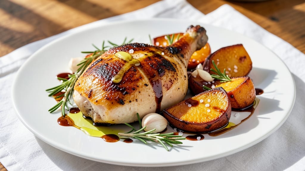 Balsamic Chicken and Sweet Potatoes Recipe: Caramelized Glaze Meets Roasted Sweetness