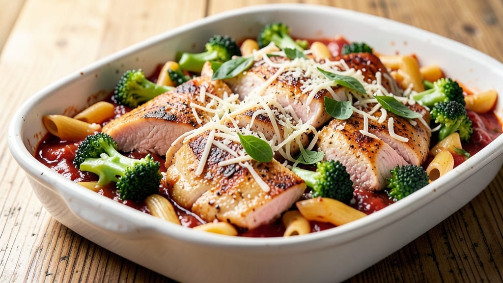 Baked Chicken Broccoli Ziti Recipe: One-Pot Cheesy Comfort With Crispy Topping