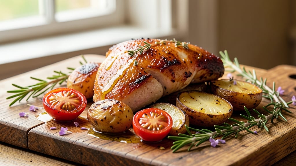 Jamie Oliver's Chicken, Potatoes, and Tomatoes Recipe: One-Pan Herb-Crusted Harmony