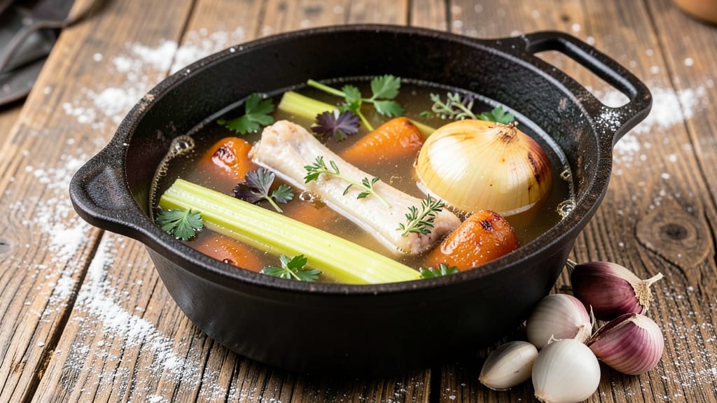Old Fashioned Chicken Broth Recipe: Homemade Richness With Celery and Carrot Depth